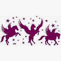anna wand� - WANDSTICKER Himmelspferde