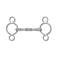 Waldhausen 3-Ring Gebiss, Doppelt gebrochen