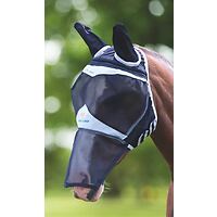 Shires FlyGuard Fine Mesh Fliegenmaske mit Ohren & Nasenteil