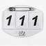 Produkt Thumbnail Startnummer, 3-stellig mit gr. Sicherheitsnadel