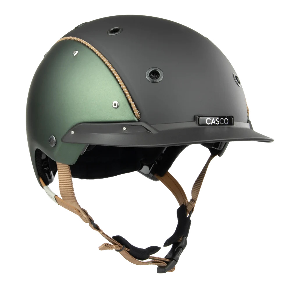 Casco Champ Regal Reithelm Grün Matt, Gr. S (52-56 cm)