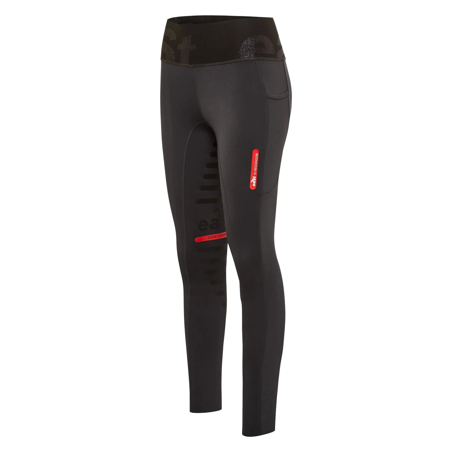 eaSt Reitleggins Reggings® R1 Highwaist Sparkle Mid Season Schwarz, Gr. Xl