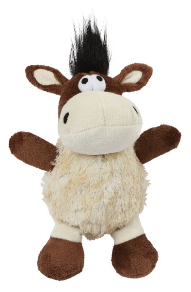 Kerbl Hundespielzeug Shaggy Esel Aus Chenille, 24 cm