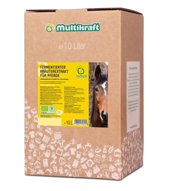 Multikraft Fermentierter Kräuterextrakt für Pferde 10L Unterstützt die Darmgesundheit