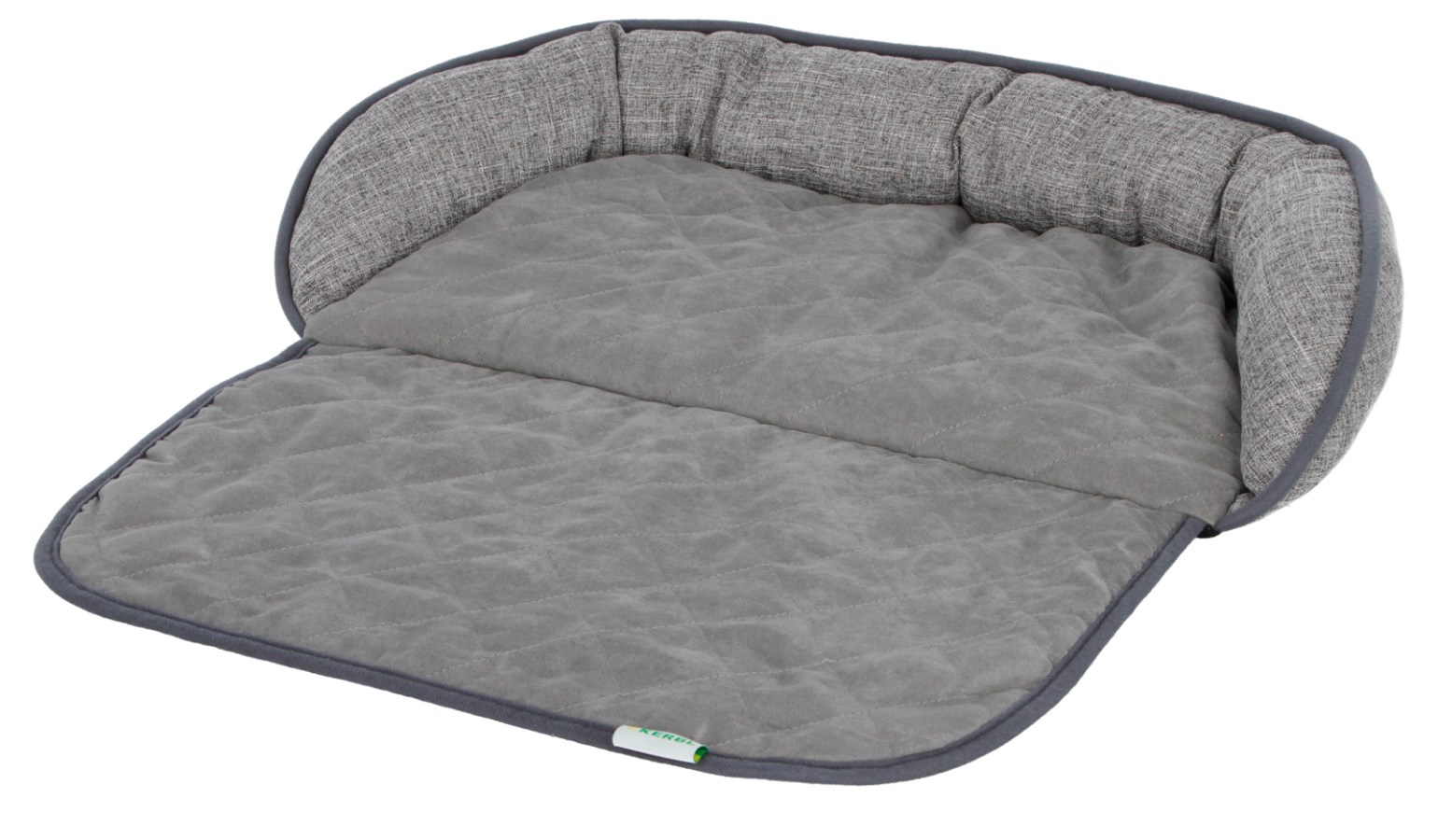 Kerbl Couchkissen Emalia Grau, Groß (98 x 66 x 12 cm)