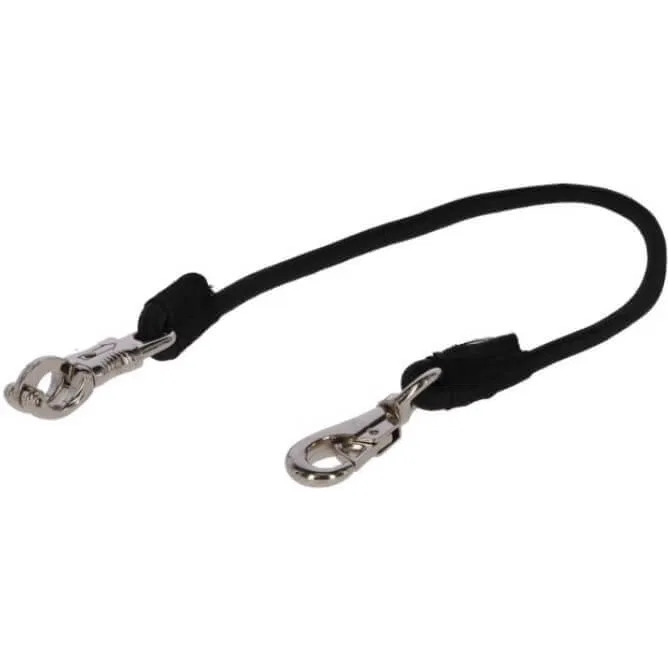 Kerbl Anbinde-Gummiseil Schwarz, 40 cm