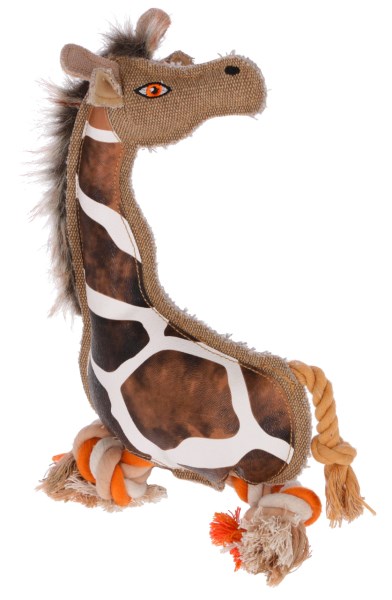 Kerbl Hundespielzeug Giraffe Gina Mit Baumwollseil