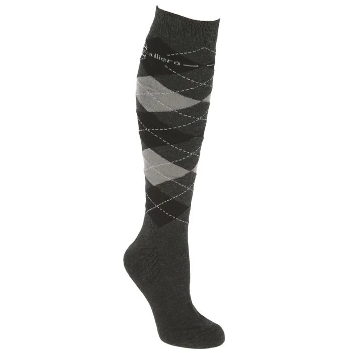 Kerbl Reitstrumpf Brescia Anthracite/Grey, Gr. 34-36 cm