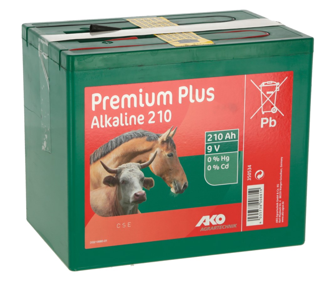 Kerbl Ako Weidezaunbatterie Alkaline 9 Volt 210 Ah
