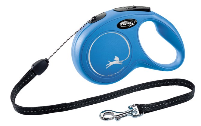 Kerbl Flexi Leine New Classic Seil S 8m Blau, Gr. S (bis 12kg)