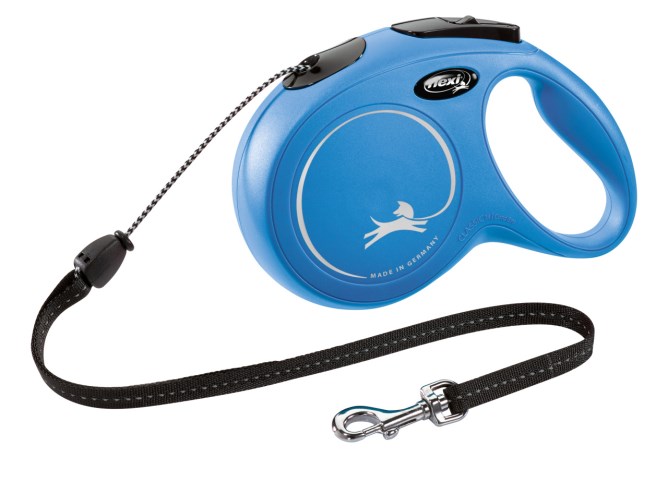 Kerbl Flexi Leine New Classic Seil M 8m Blau, Gr. M (bis 20kg)