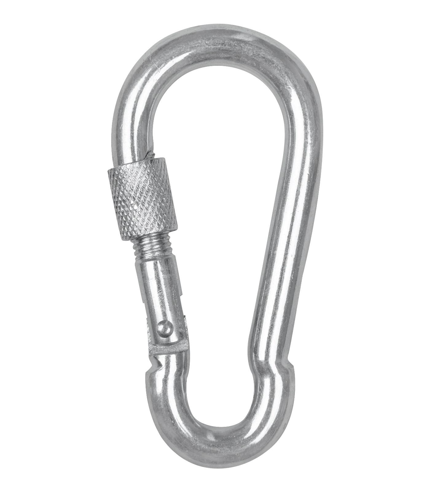 Waldhausen Sicherheits-Karabiner mit Schraubverschluss 9 cm Länge, 9 mm Stärke