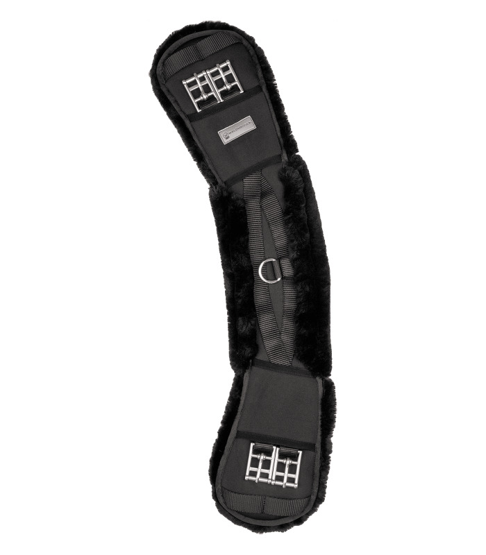 Waldhausen Kurzgurt Soft mit Kunstfell Schwarz, Gr. 55 cm