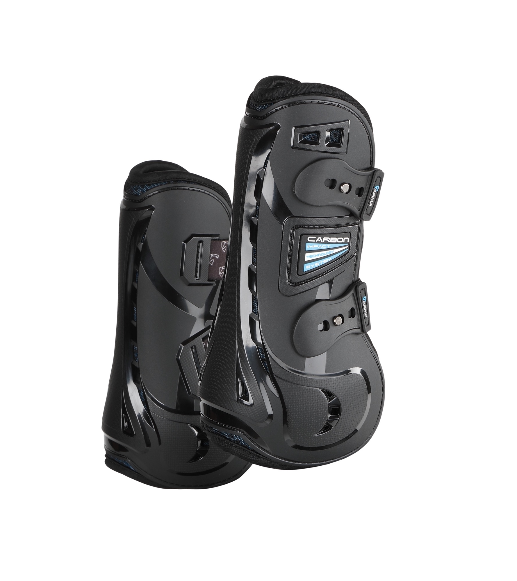 Shires Arma Carbon Gamaschen Schwarz, Gr. Cob