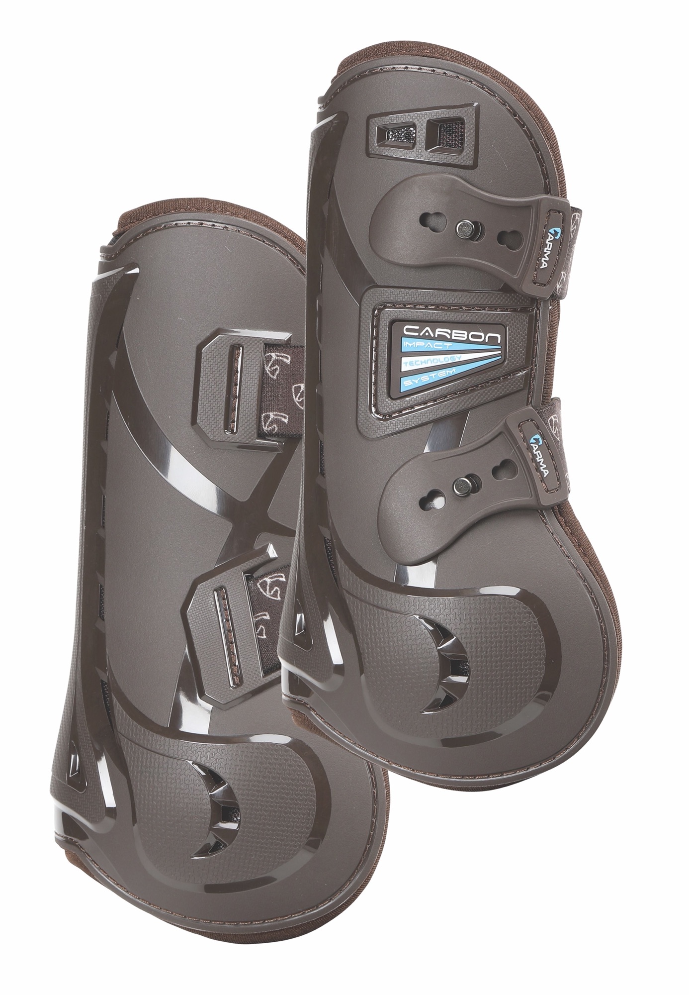 Shires Arma Carbon Gamaschen Braun, Gr. Cob