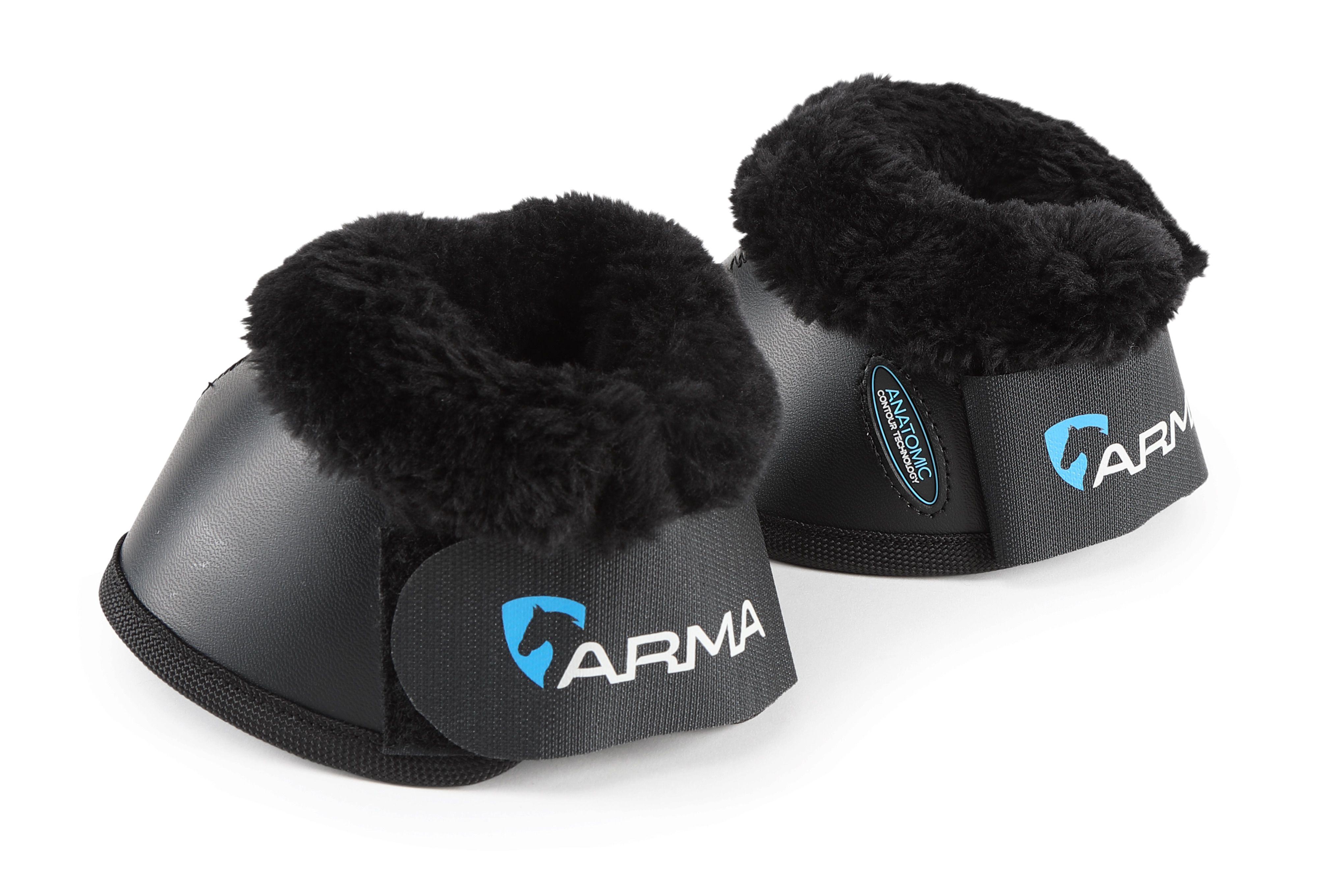 Shires Arma Anatomische Hufglocken Comfort Schwarz, Gr. Full
