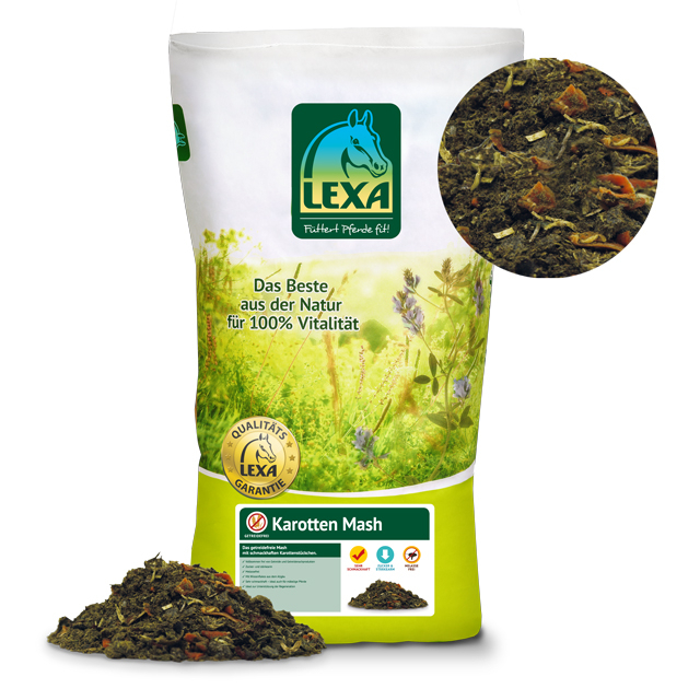 Lexa Karotten Mash, 1 kg Getreidefreies Mash mit leckeren Karottenstückchen