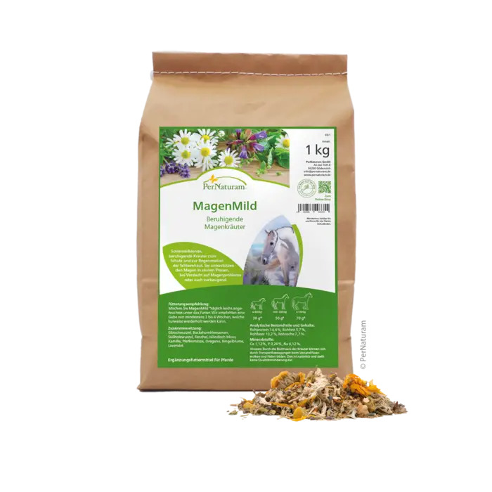 PerNaturam MagenMild Pferd 1 kg Beruhigende Kräuter für den Magen