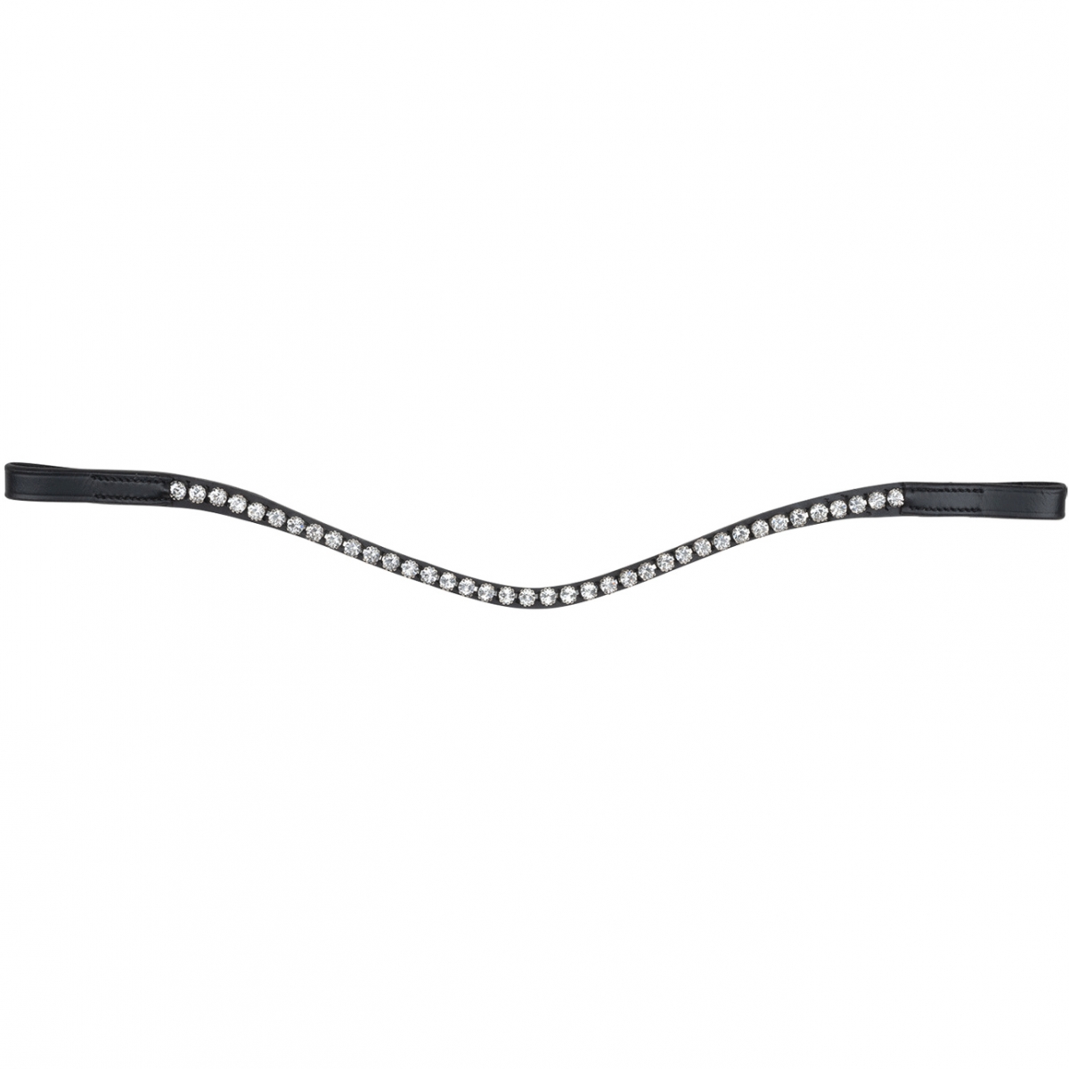 Waldhausen Stirnriemen X-Line Glam Schwarz, Silber, Gr. Wb