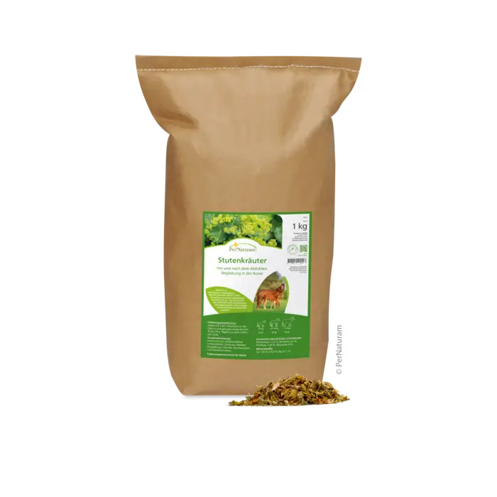 PerNaturam Stutenkräuter 1 kg Vor und nach dem Abfohlen