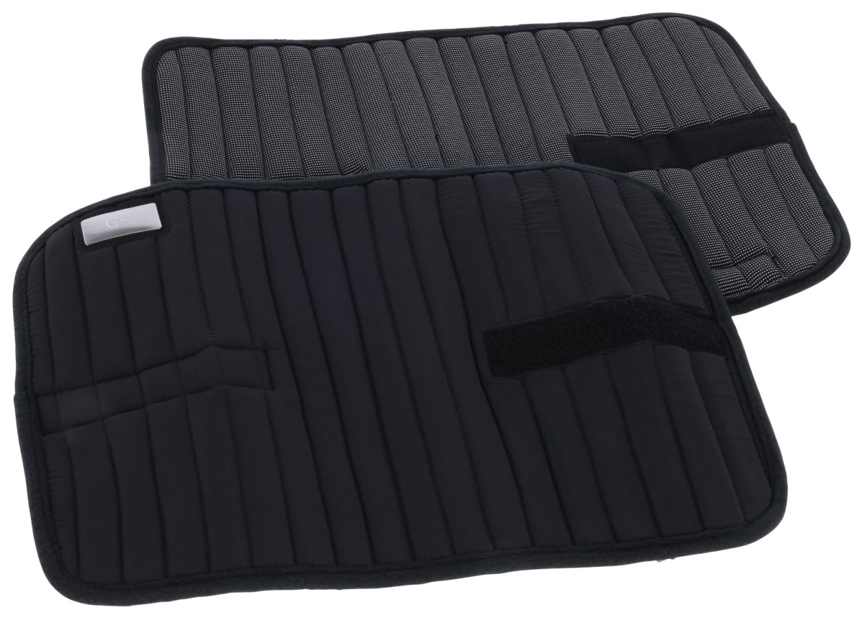 Covalliero Bandagierunterlagen CovallieroTherm Gr. L 45 x B 30 cm, 2 Stück, Schwarz