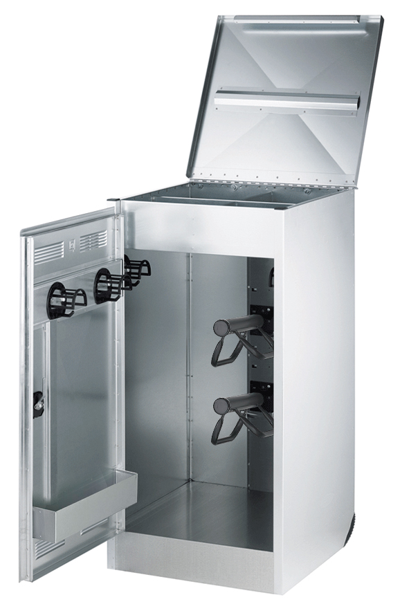 STRÖH Turniersattelschrank 120 x 60 x 60 cm Mit aufklappbarem Deckel & 2 Rollen