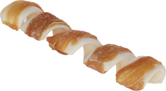 Kerbl Rinderhaut Kauspirale mit Hühnchen 20cm, 55g