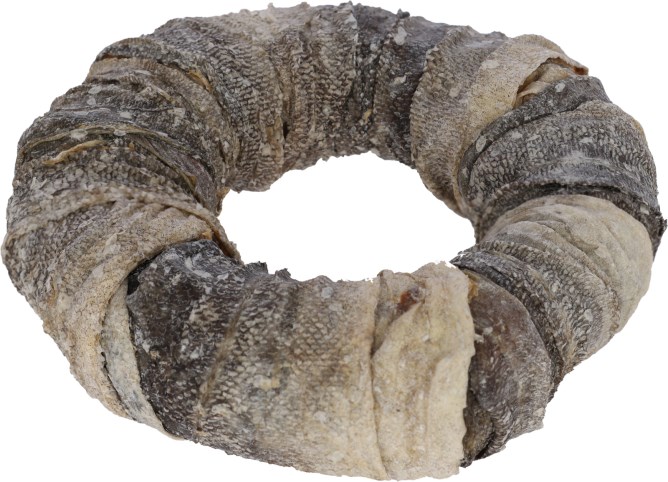 Kerbl Rinderhaut Ring mit Fisch 17cm, 220g