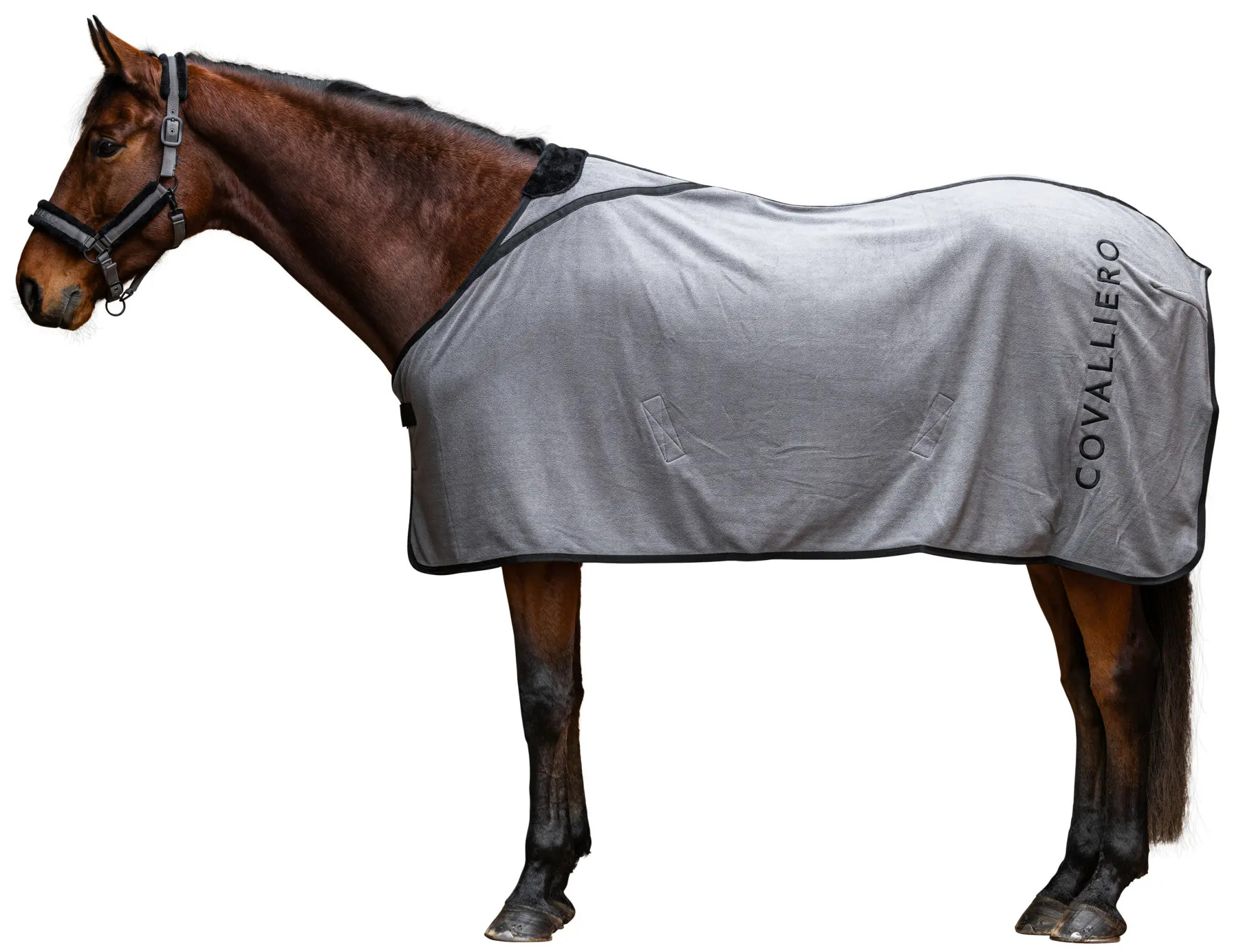 Covalliero Fleecedecke Steel Grey, Gr. 125 cm