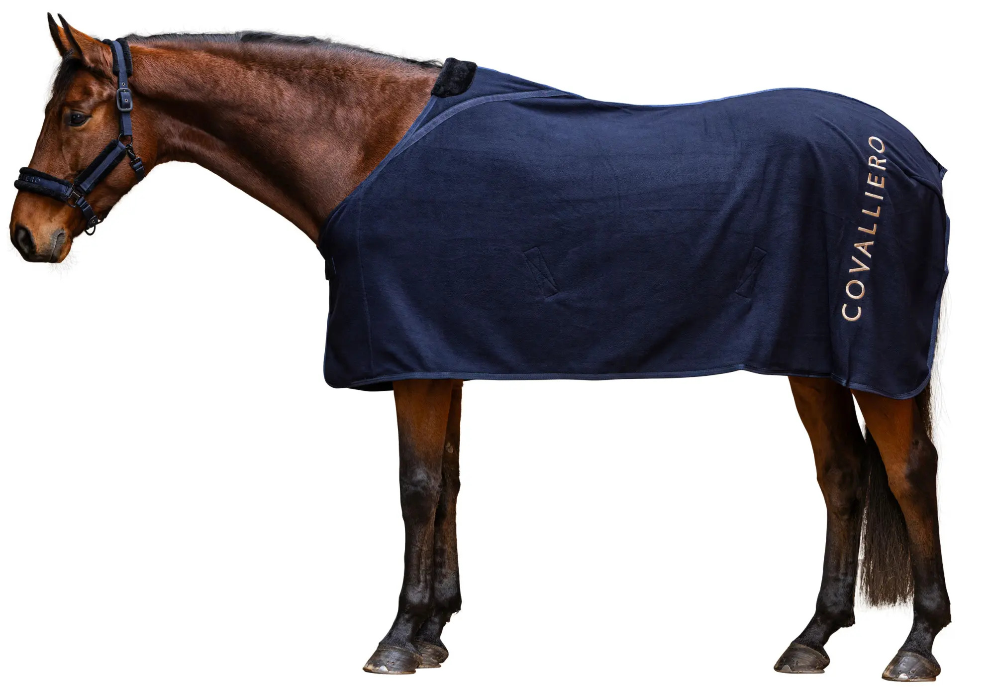 Covalliero Fleecedecke Dark Navy, Gr. 145 cm