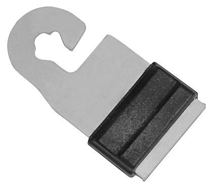Kerbl Torgriffverbinder Litzclip 20mm, Edelstahl, 4 Stück