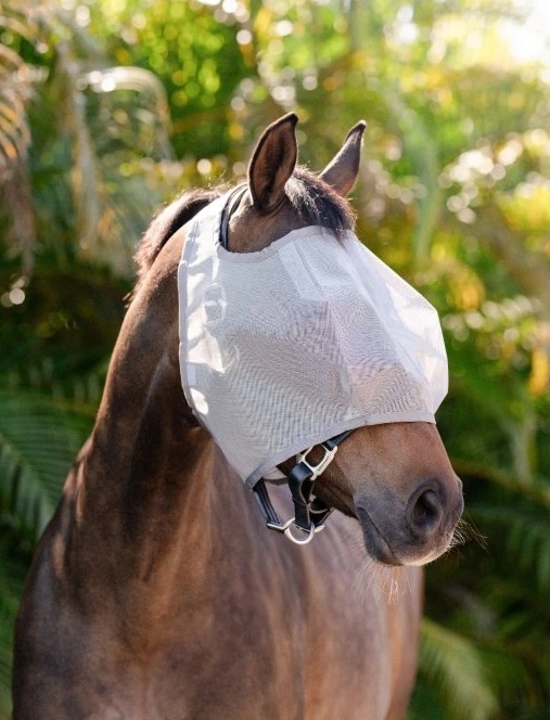 Horseware Fliegenmaske Amigo No Ears Silver/Titanium Grey & Silver, Wb
