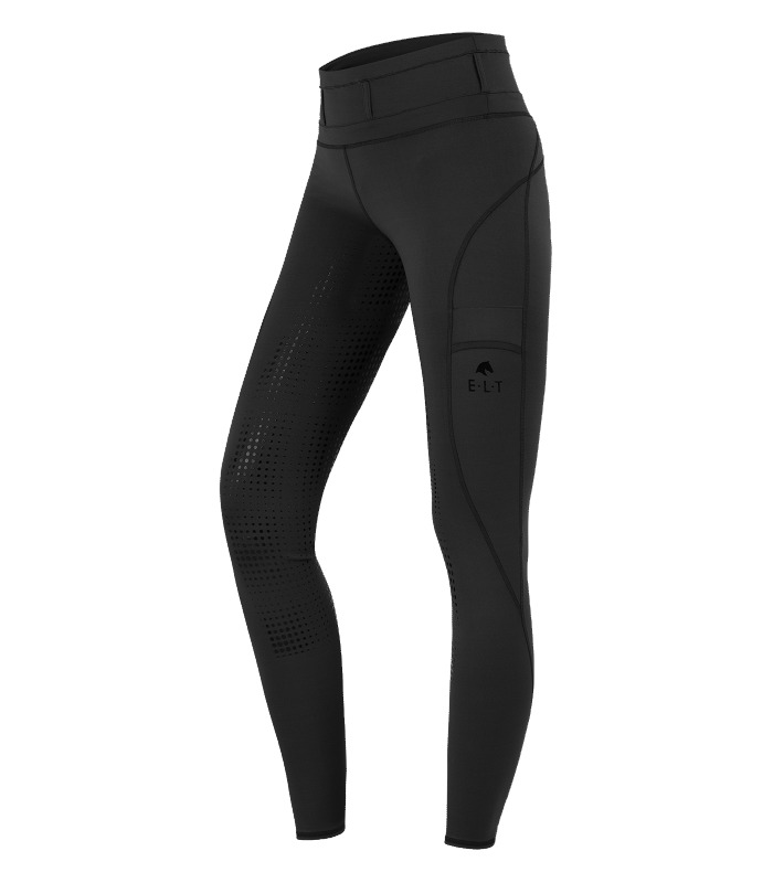 E·L·T Reitleggings Hanna High Waist Schwarz, Gr. 34