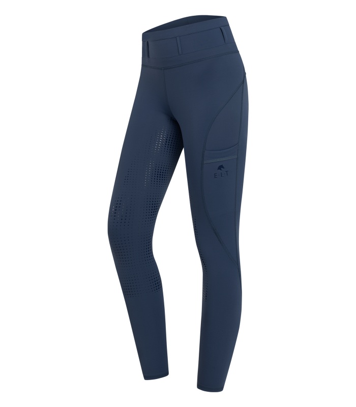 E·L·T Reitleggings Hanna High Waist Denimblau, Gr. 42