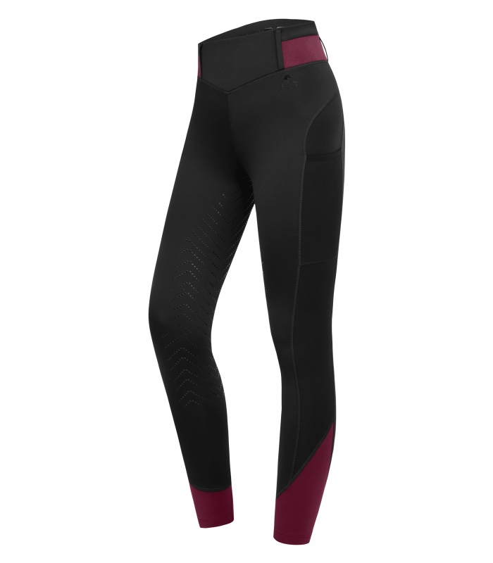 E·L·T Reitleggings Noemi Schwarz/Samtrot Gr. 42