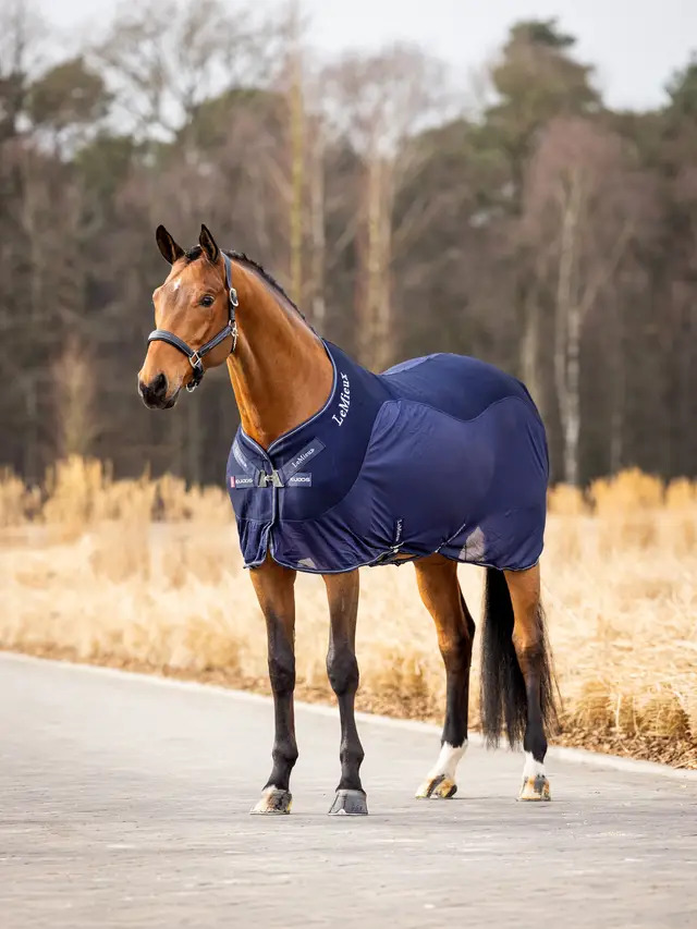LeMieux Kudos Mesh Sports Cooler Rug Navy, 165 cm