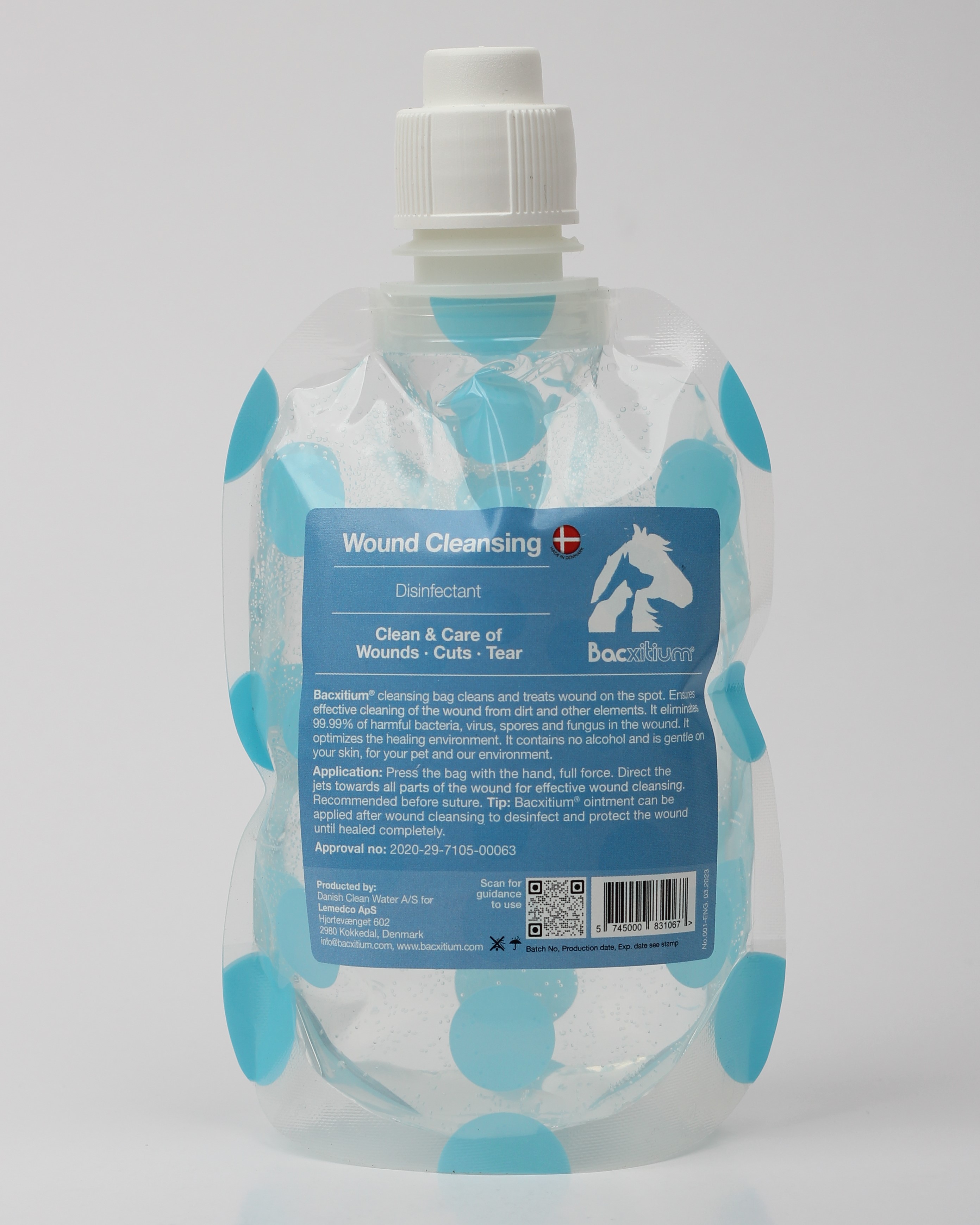 Bacxitium® Wundreinigungsbeutel 300ml für die Wundreinigung
