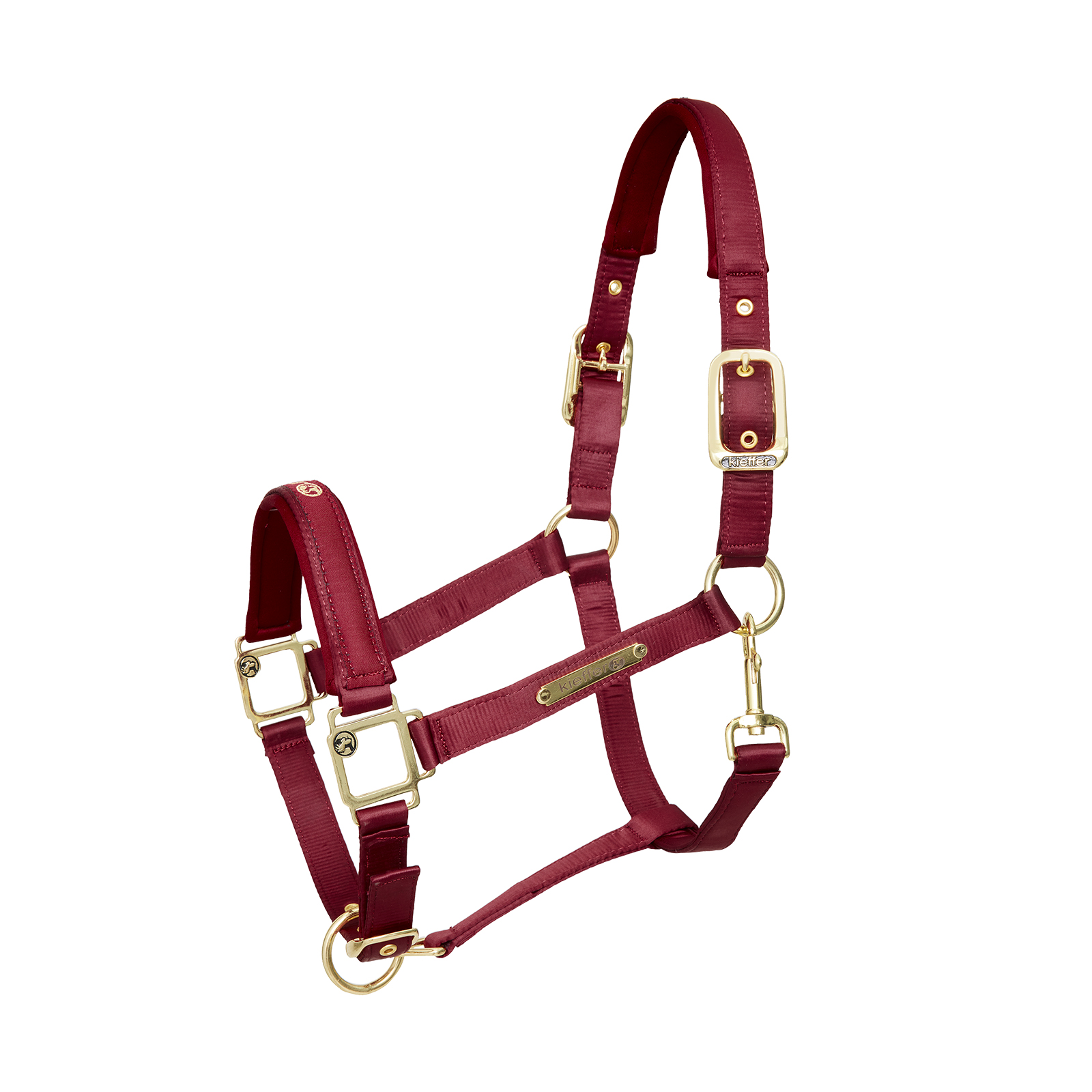 Kieffer Halfter Satin Shine Gr. Wb, Burgund