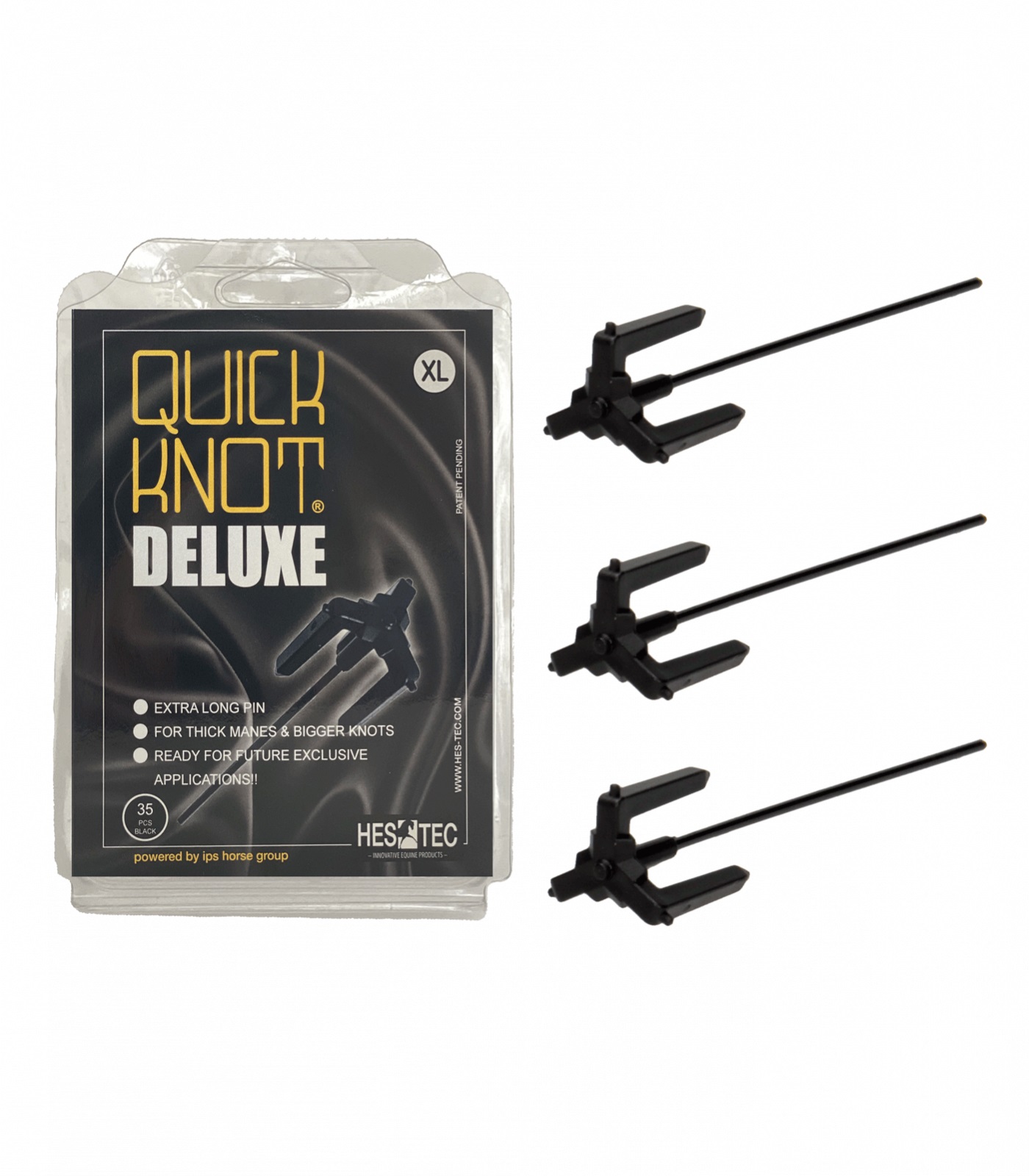 Waldhausen Einflechthilfe Quick Knot Deluxe Xl schwarz, 6cm