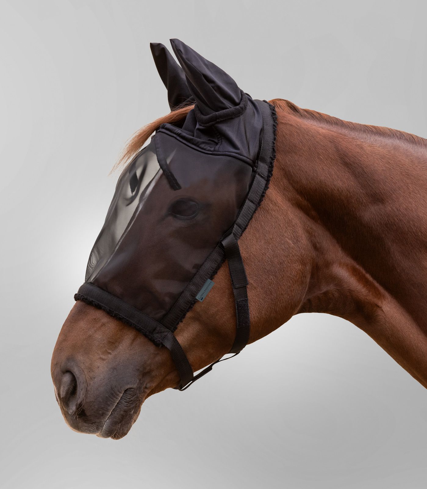 Waldhausen Weidehalfter mit Fliegenmaske Schwarz, Pony