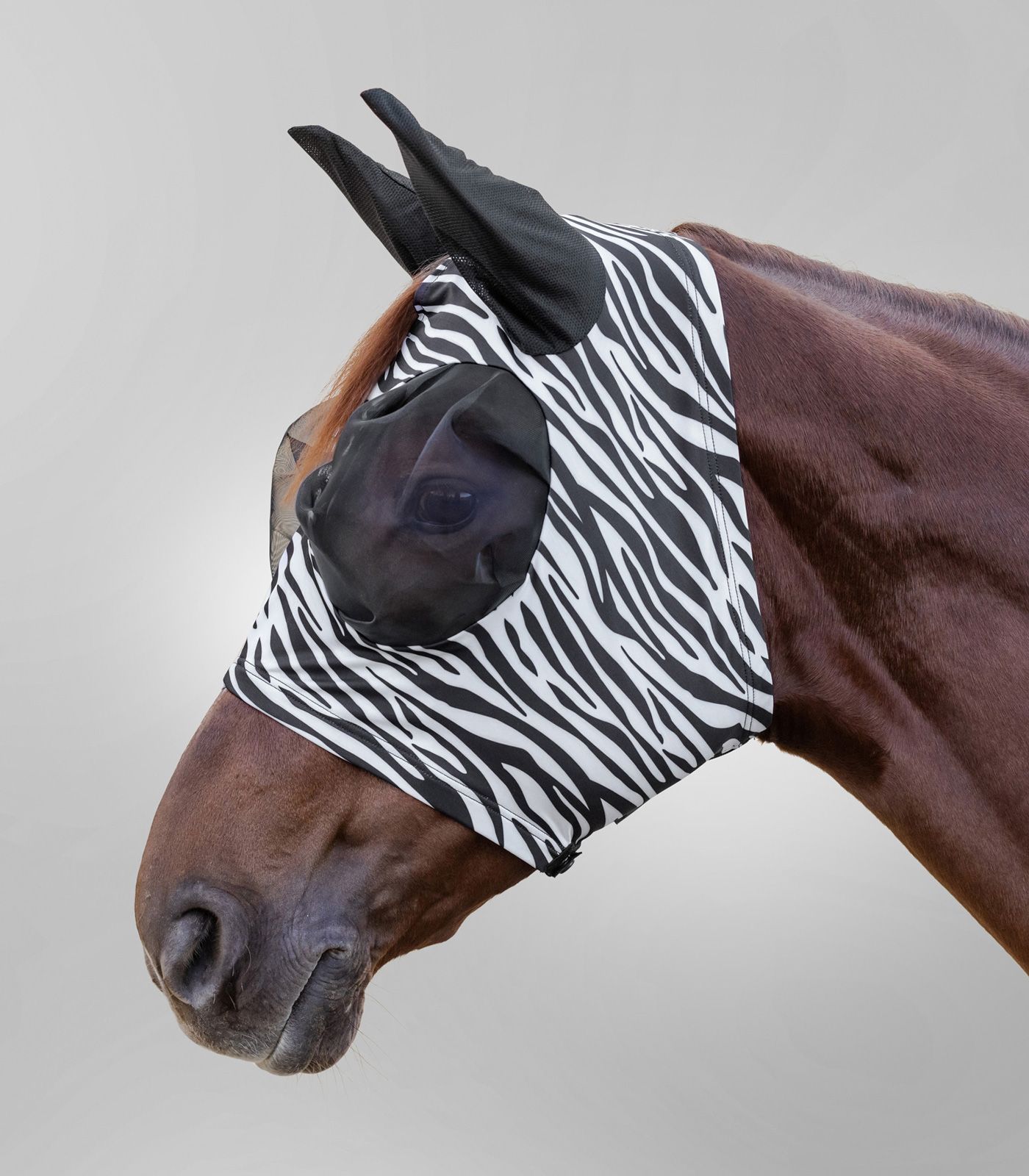 Waldhausen Fliegenmaske Puck Zebra Schwarz/ weiß, Wb