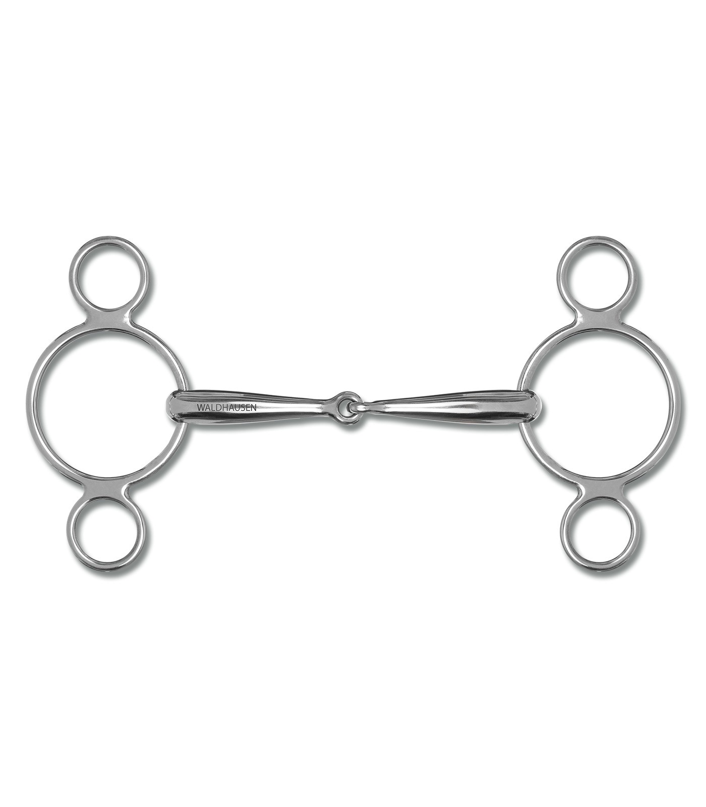 Waldhausen 3-Ring Gebiss, Einfach gebrochen 11 cm