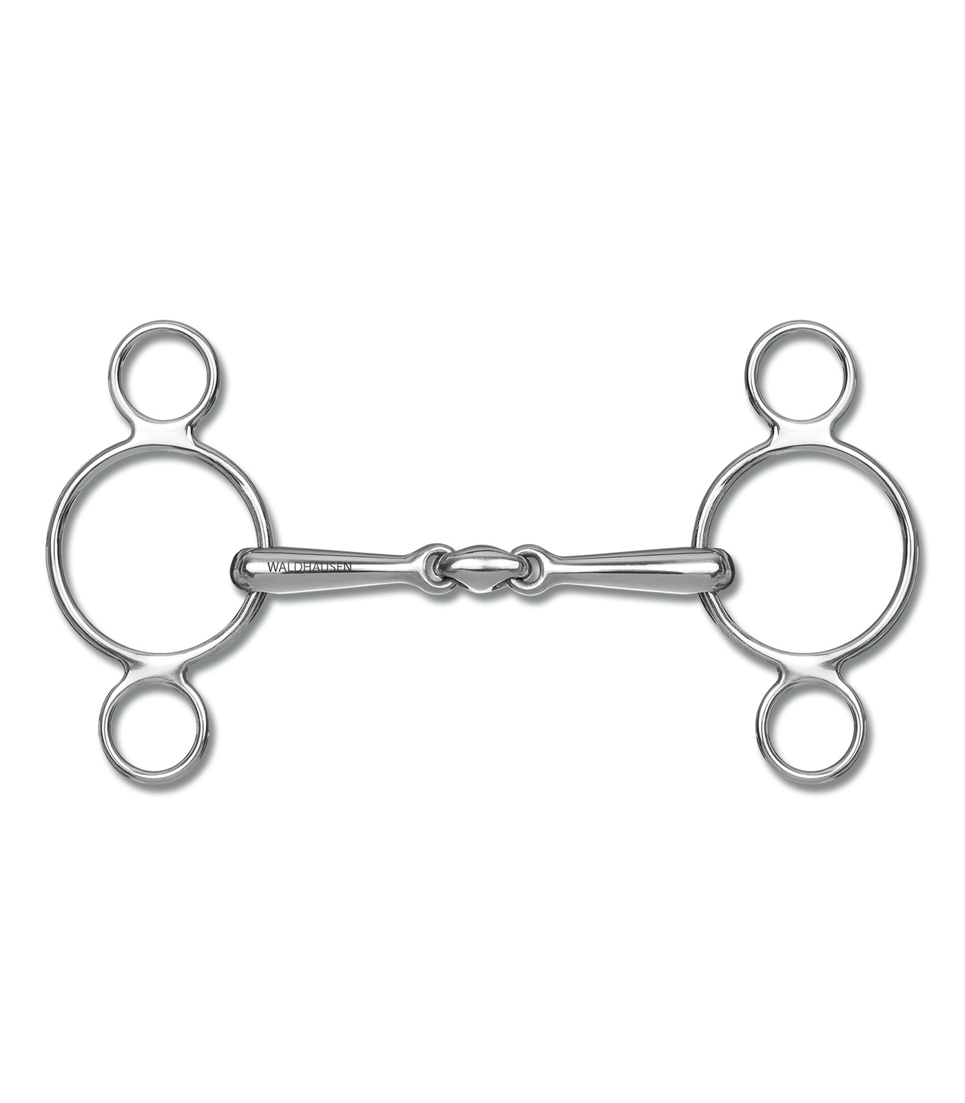 Waldhausen 3-Ring Gebiss, Doppelt gebrochen 12 cm