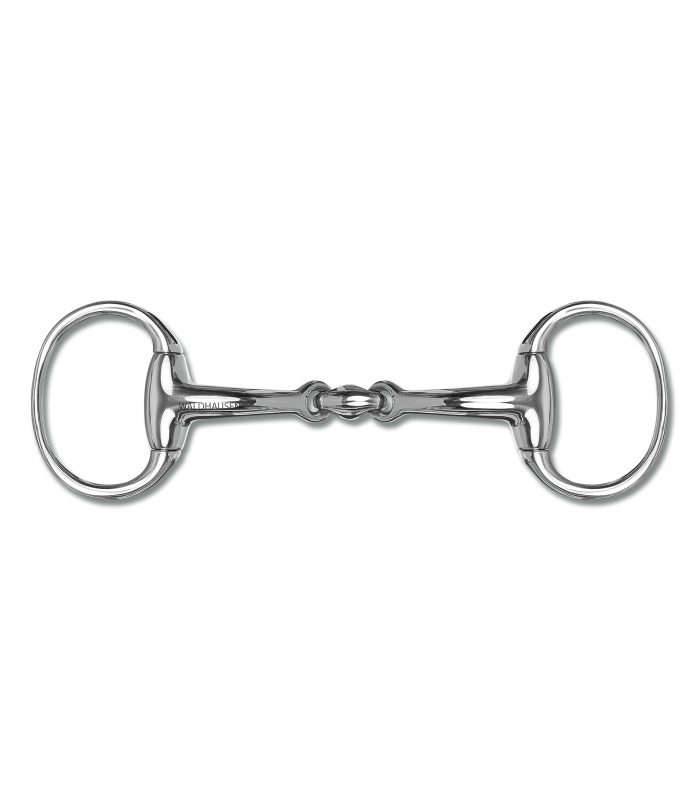 Waldhausen Olivenkopfgebiss anatomisch, Doppelt gebrochen 12,5 cm