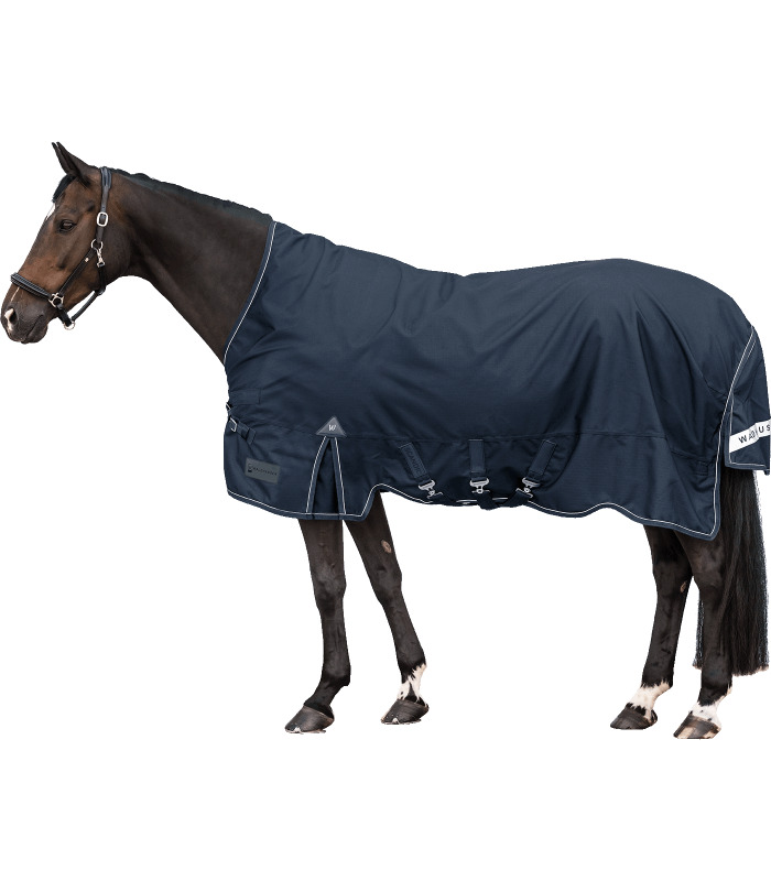 Waldhausen Outdoordecke Scandic, High Neck 100 g Nachtblau, Gr. 145 cm