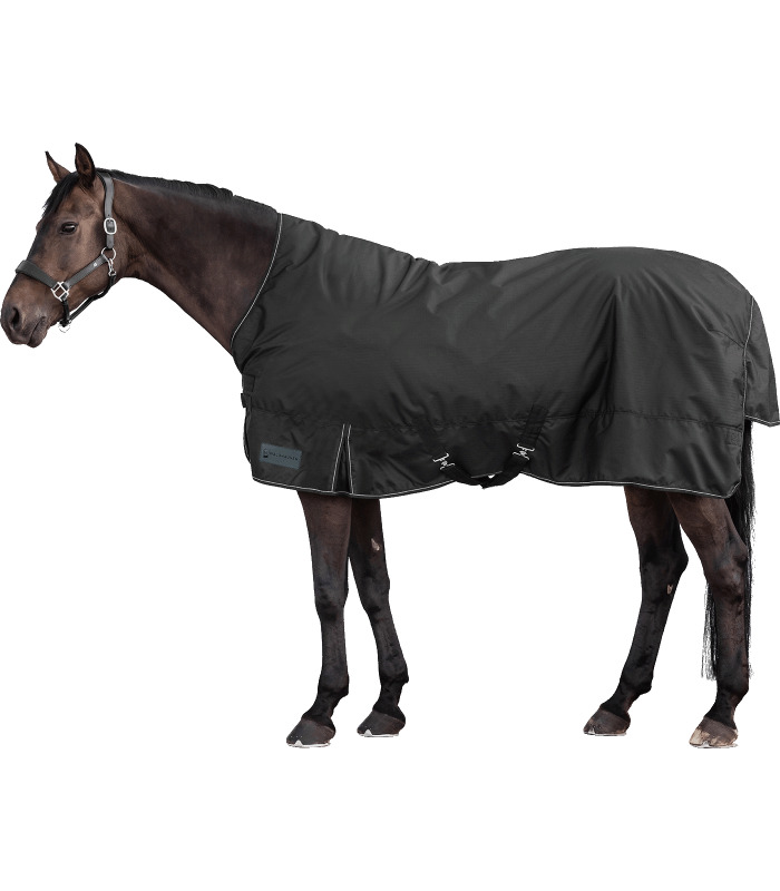 Waldhausen Outdoordecke Nordic High Neck Light Schwarz, Gr. 155 cm