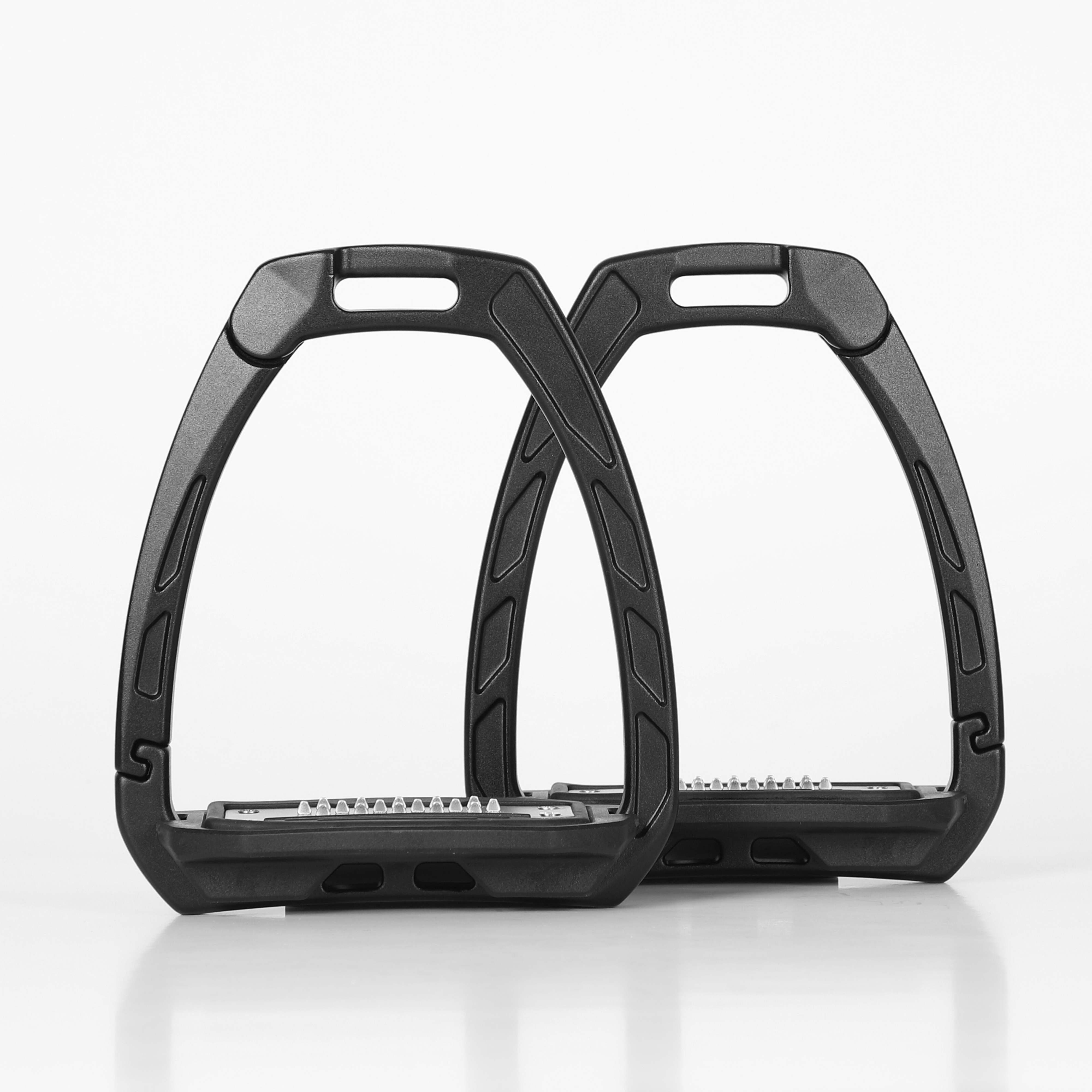 Shires Karben Ultra Grip Steigbügel Schwarz, Gr. Erwachsene