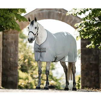 Horseware Amigo AirNet Abschwitzdecke Heather Blue/Titanium Grey & Silver, Gr. 125 cm
