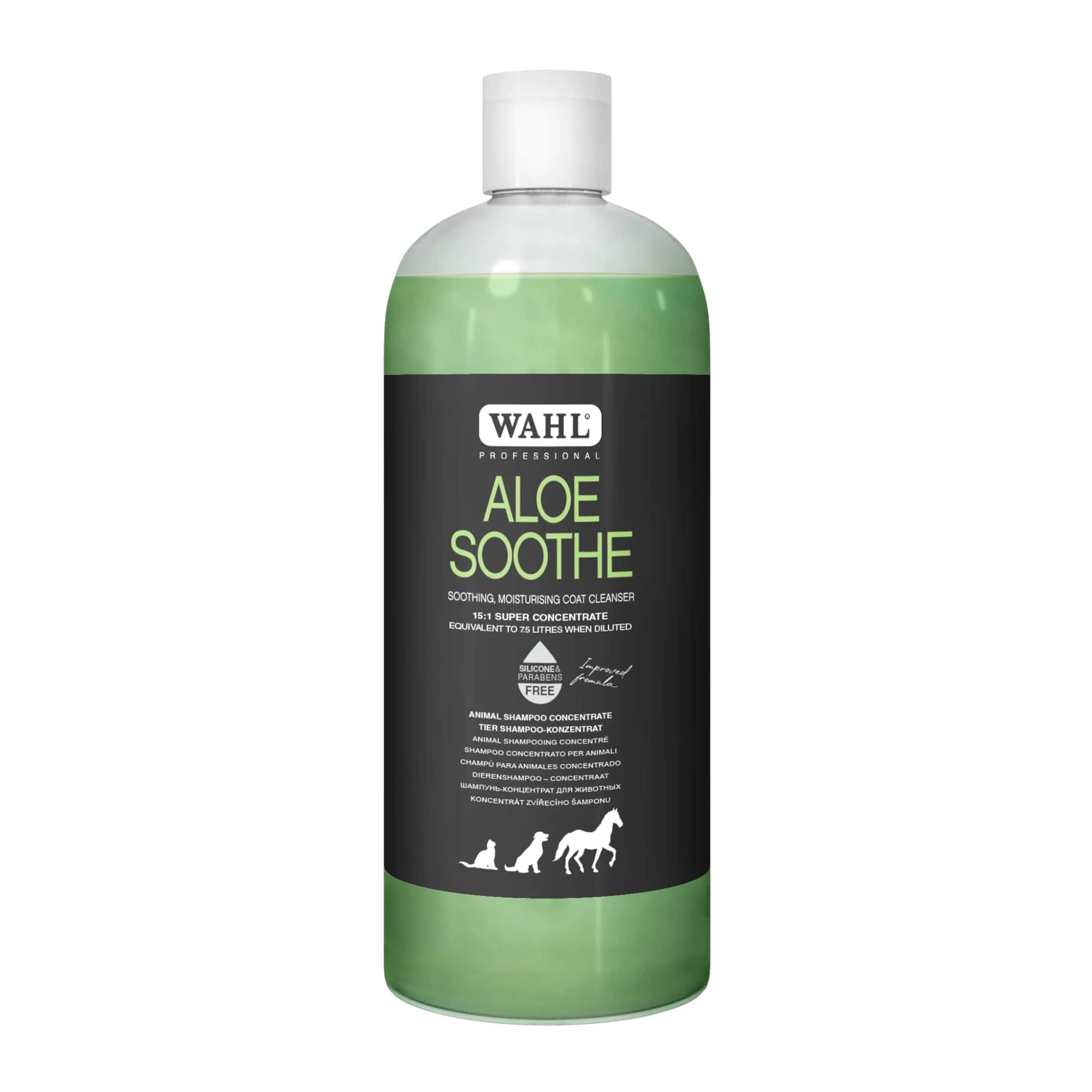 Wahl® Aloe Soothe Shampoo Konzentrat 500ml Kühlend & Hautberuhigend