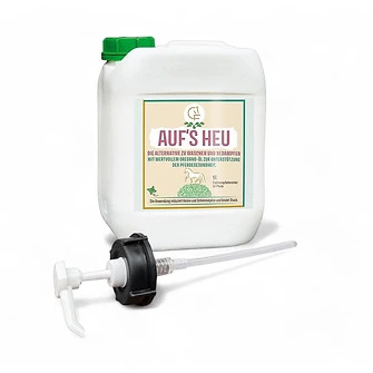 Auf's Heu Heuoptimierer 5L Kanister mit Dosierpumpe Alternative zu Heu Bedampfen & Waschen